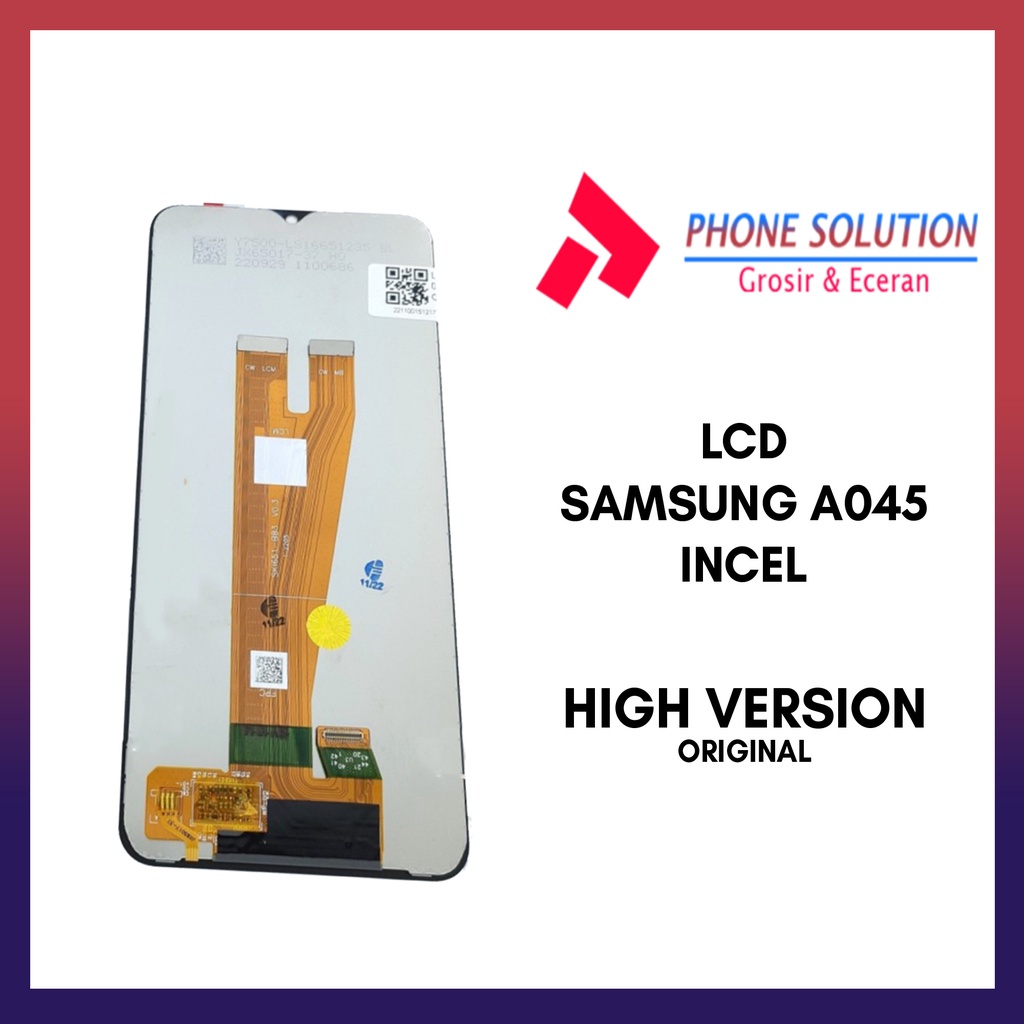 LCD Samsung A045 Original 100% Fullset Touchscreen // Supplier LCD Samsung - Garansi 1 Bulan