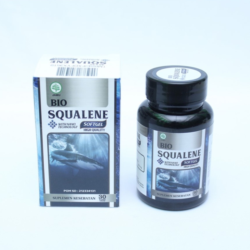 Bio Squalene Original 30 Softgel Minyak Hati Ikan Hiu Asli Squalane Squalen Sudah BPOM