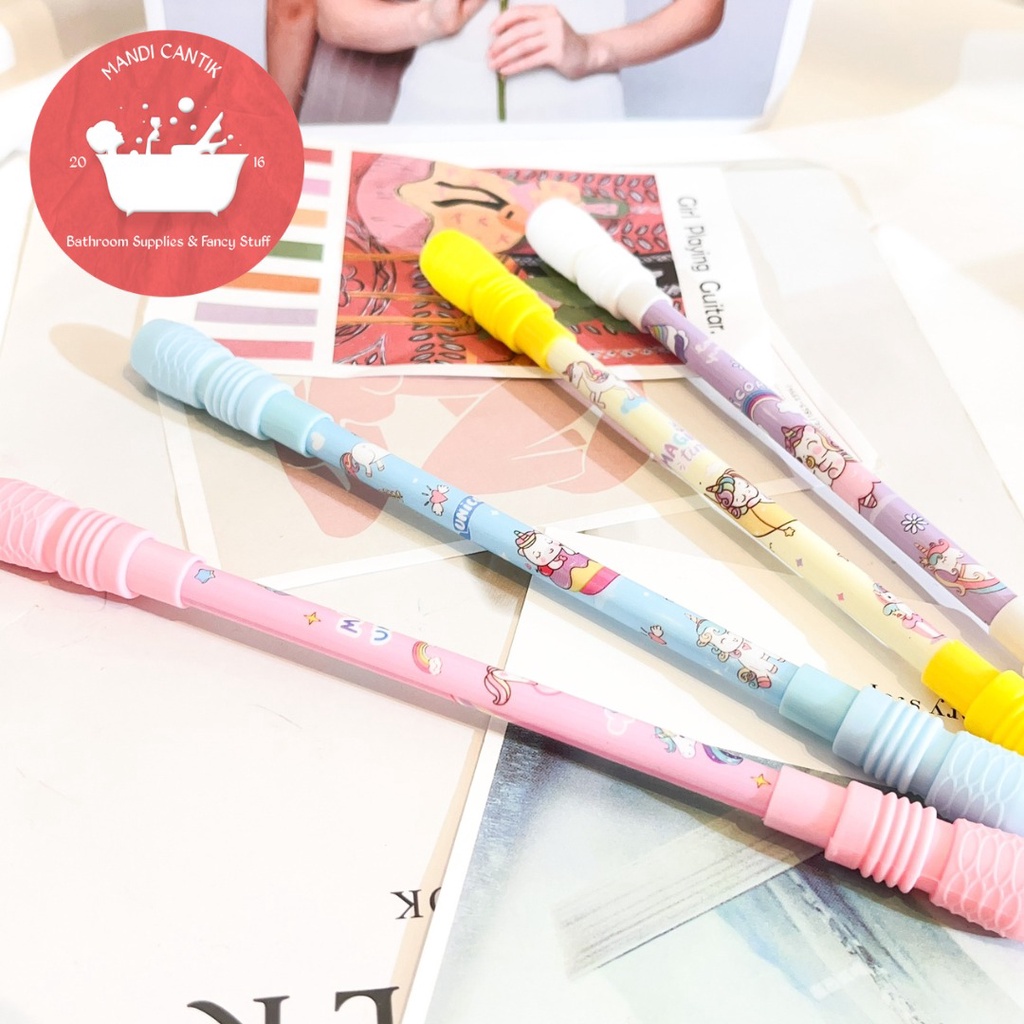 

pulpen tongkat putar magnet UNICORN pen bolpen kreatif spinner lucu