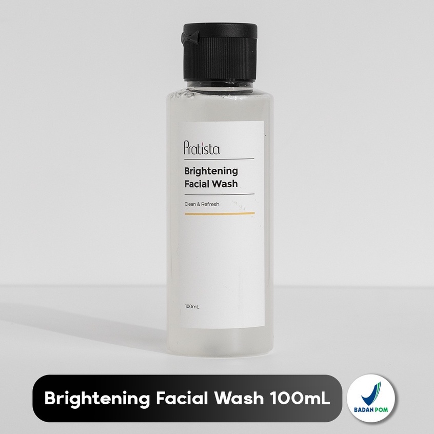 PRATISTA Facial Wash Brightening Sabun Cuci Muka Pencerah Pembersih Wajah Flek Hitam Bekas Jerawat Ori BPOM