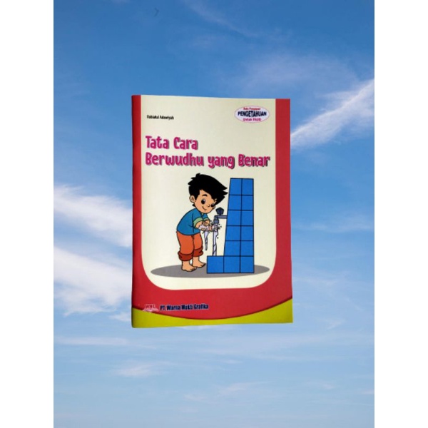 ORI buku tata cara berwudhu yang benar penerbit warna Mukti grafika