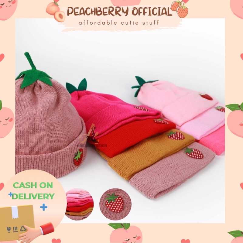 BEANIE HAT KUPLUK STRAWBERRY