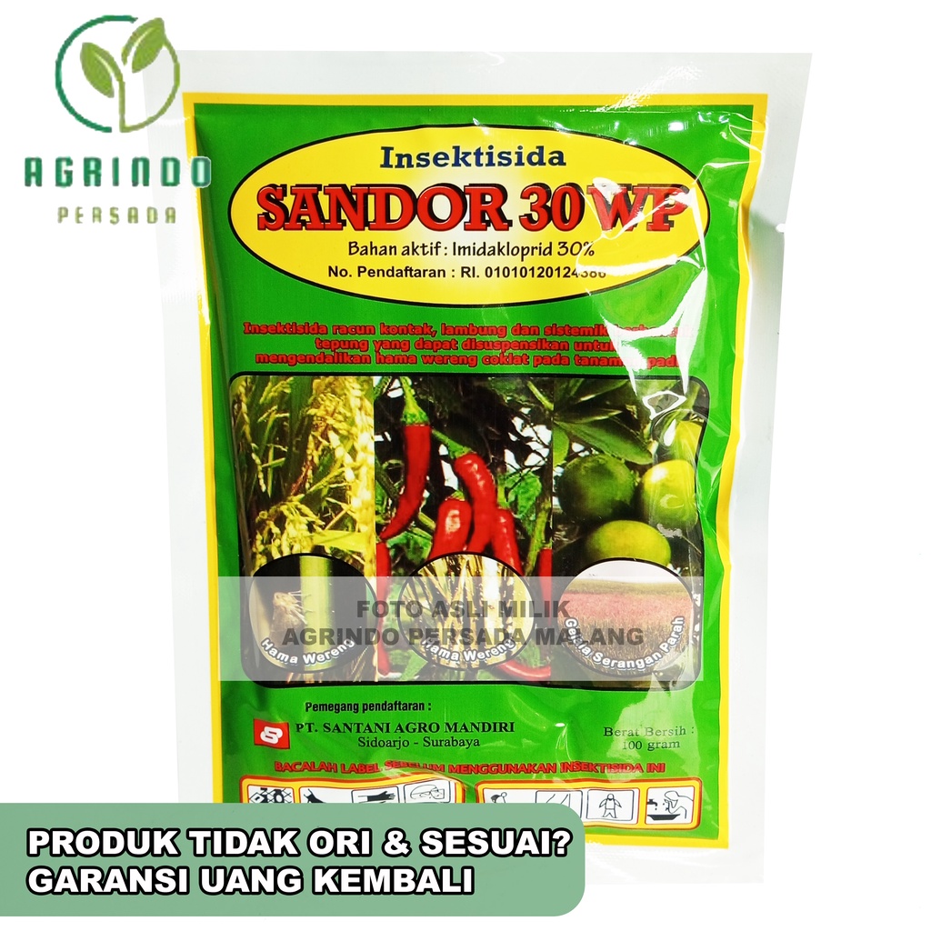 Insektisida Sandor 30WP 100 gram | Sandor 100 gram Santani Pembasmi kutu kebul