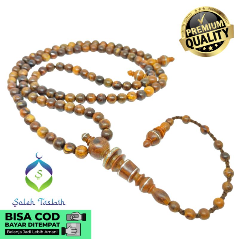 Tasbih Gaharu Super Motif Bulat Size 8mm_Bisa COD