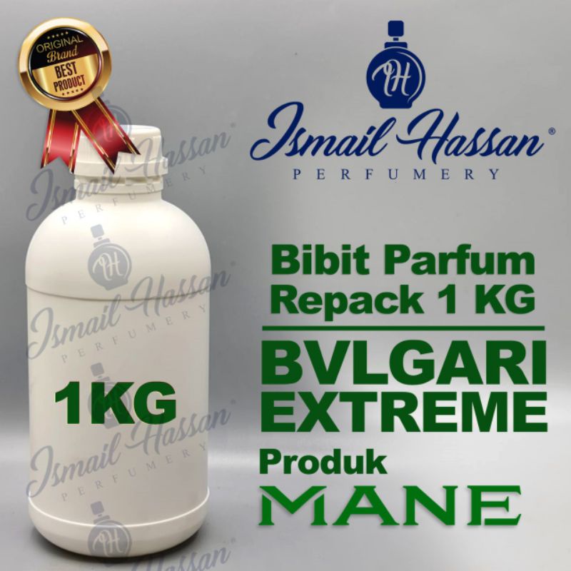 Jual Bibit Biang Parfum Bulgari Extreme Repack Original Produk Mane Packing Botol Plastik