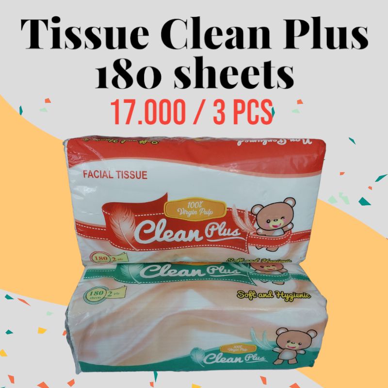 TISU CLEAN PLUS 180 / TISSUE CLEAN PLUS 180 SHEETS