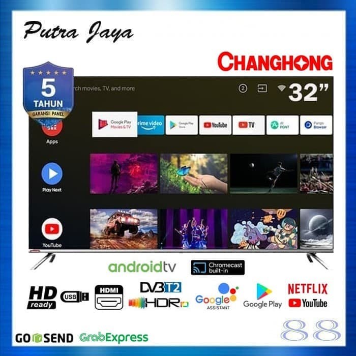 Changhong Google Certified Android Smart TV 32 Inch 32H7 LED TV-L32H7 PROMO SPECIAL