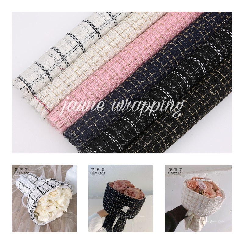 

[1PAK/150CM] JUU Kertas Kain Tweed Buket Bunga / Flower Wrapping Paper