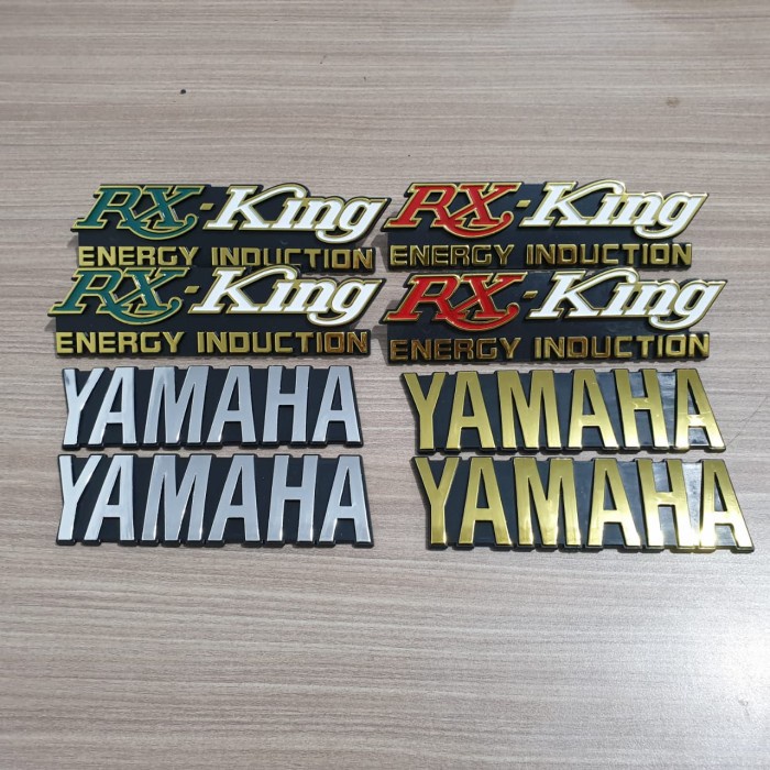 Emb Emblem Logo Yamaha Rx King Isi 2 Pcs / Logo Yamaha Rx King