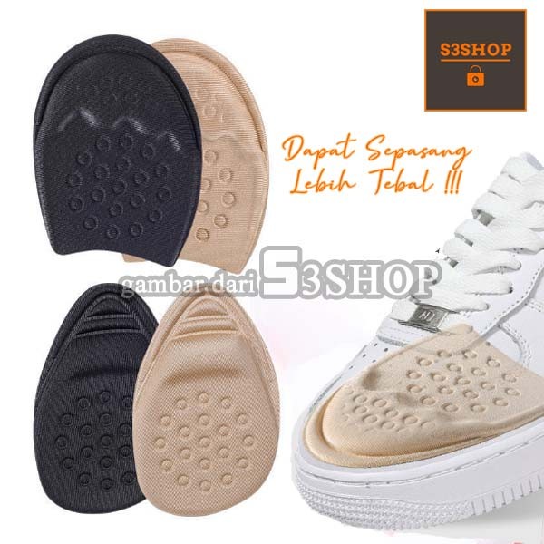 Ganjalan Sepatu Kebesaran Alas Sepatu Kaki Depan Insole Forefoot Pad