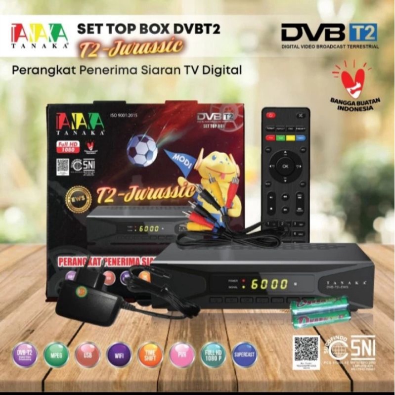 SET TOP BOX DIGITAL TANAKA T2 Jurassic DVBT2 ORIGINAL