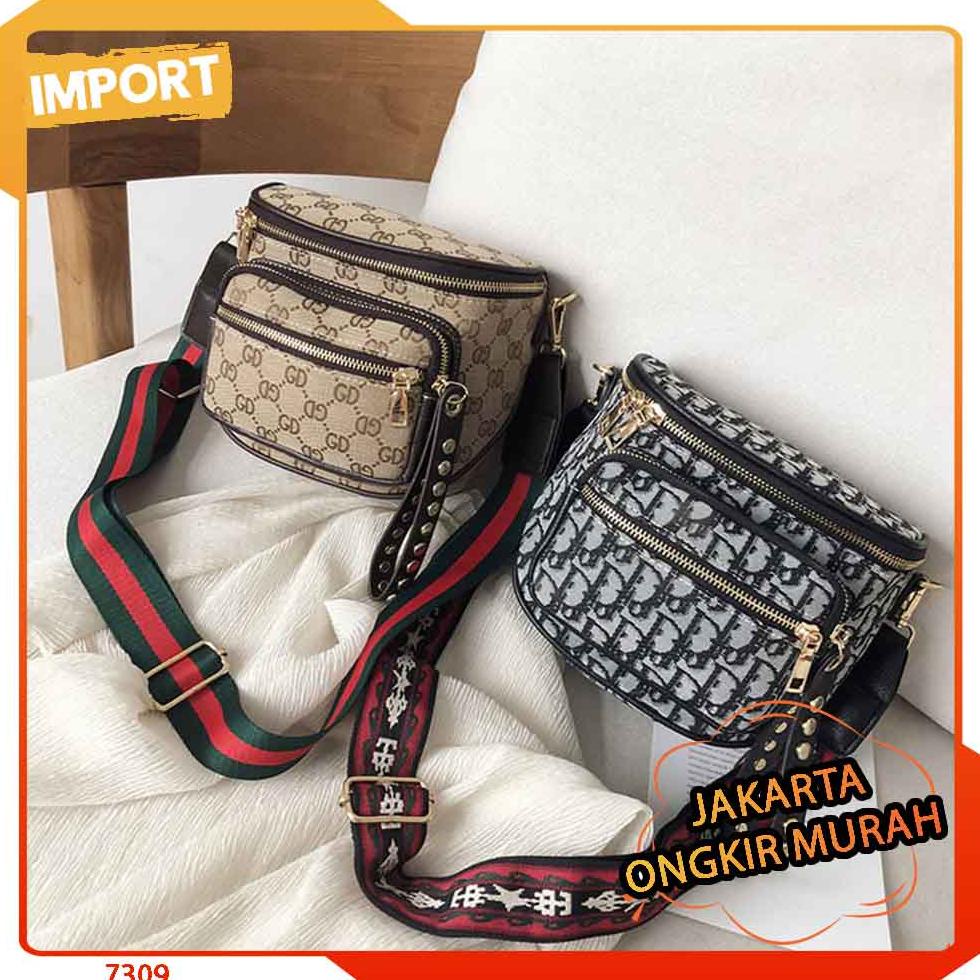 JAKARTA E 7309 / D 2049 / B 3881 TAS SELEMPANG WANITA BRANDED TAS PESTA GROSIR IMPORT