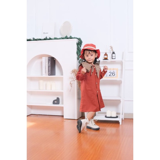 DIANDRA DRESS - Promo 10.10 Dress anak korea lengan panjang Kids Rok Dress Cewek Perempuan Katun Murah 1-4 Thn