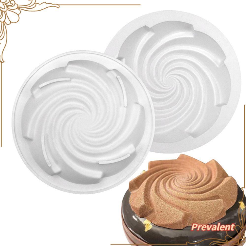 Preva 3D Round Cyclone Spiral Handmade Soap Mould Cetakan Jelly Dome Mousse