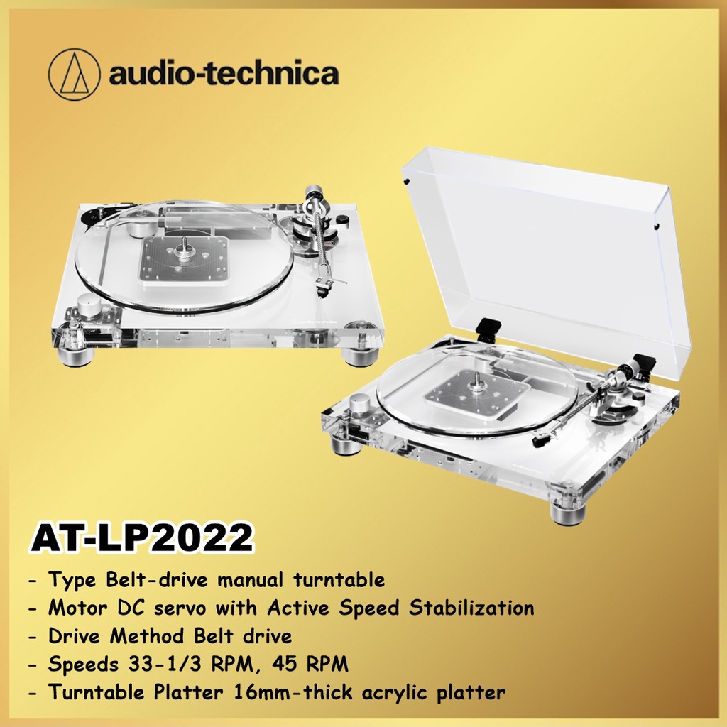 Audio Technica AT-LP2022 LP 2022 Fully Manual Belt-Drive Turntable