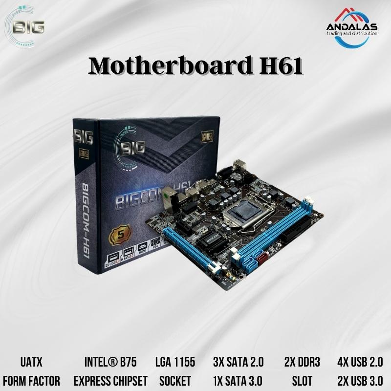 Motherboard Mainboard MB MOBO Intel H61 Bigcom H61-B75 - Socket LGA 1155 DDR3 Komputer
