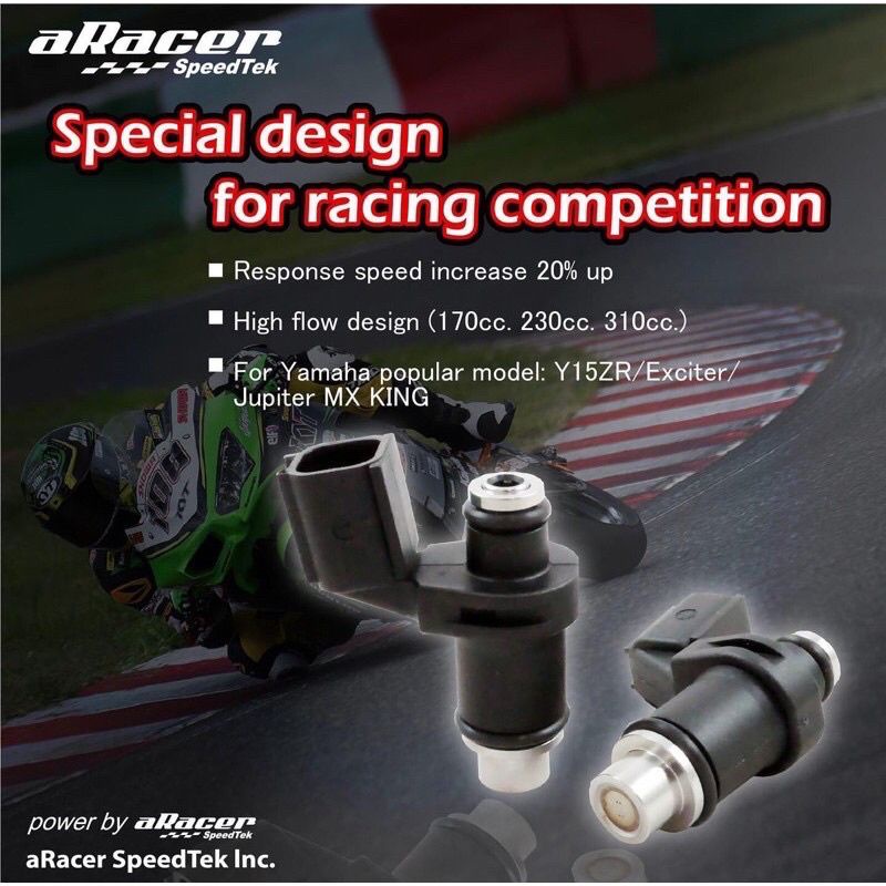 ARACER SPEEDTEK/ ARRACER FUEL INJEKTOR 170cc/230cc/310cc 100% ORIGINAL UNTUK YAMAHA MX-KING V1/ VIXI