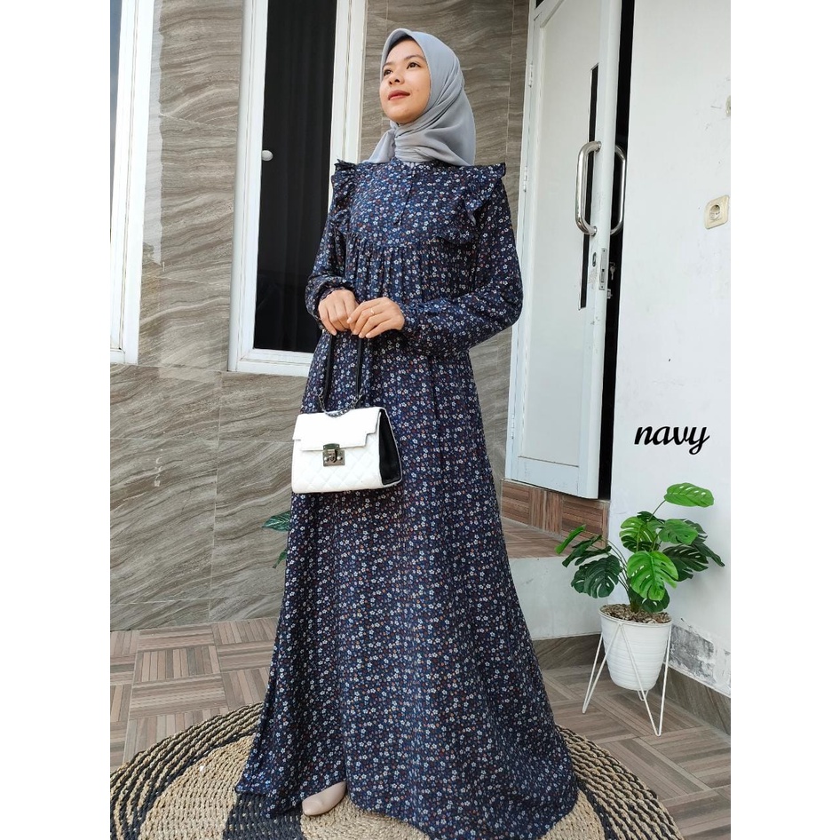 Gamis Firda Susun Wolfis Size M L XL Termurah