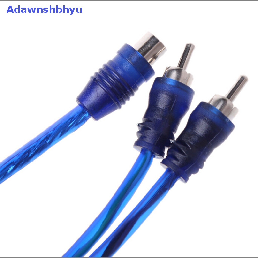 Adhyu 1Pc RCA female to male splitter stereo audio Y Adaptor Kabel Konektor Kawat ID