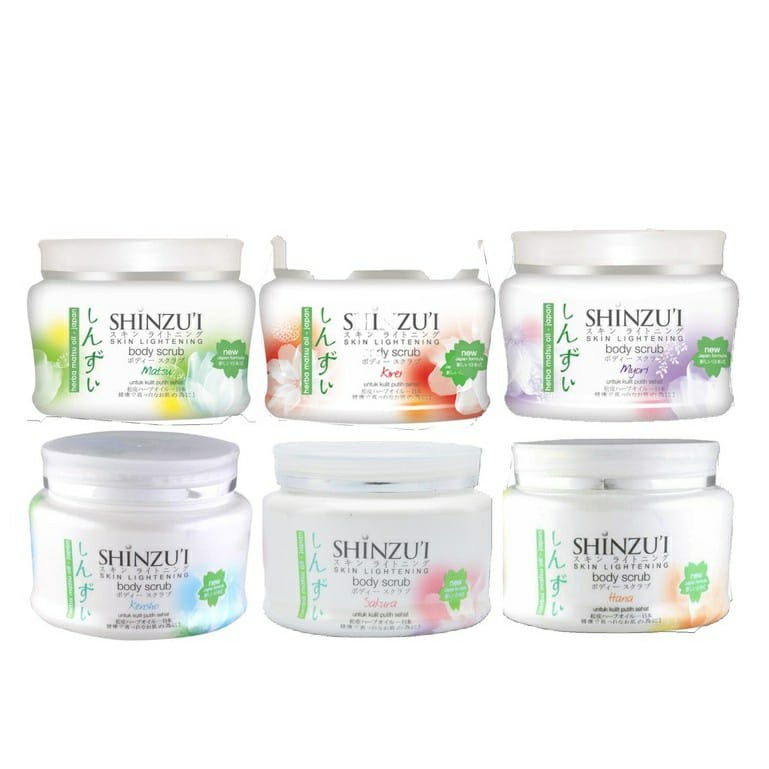 ~ PIYOSHI08 ~ SHINZUI Skin Lightening Body Scrub 110gr &amp; 200gr PC23