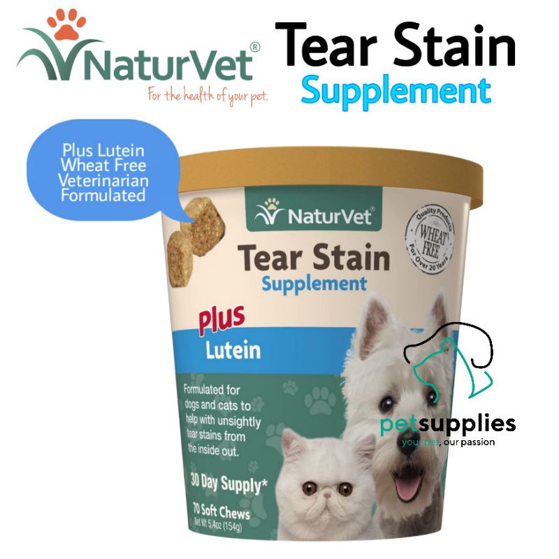 Naturvet Tear Stain Vitamin Penghilang Tear Stain Anjing Kucing