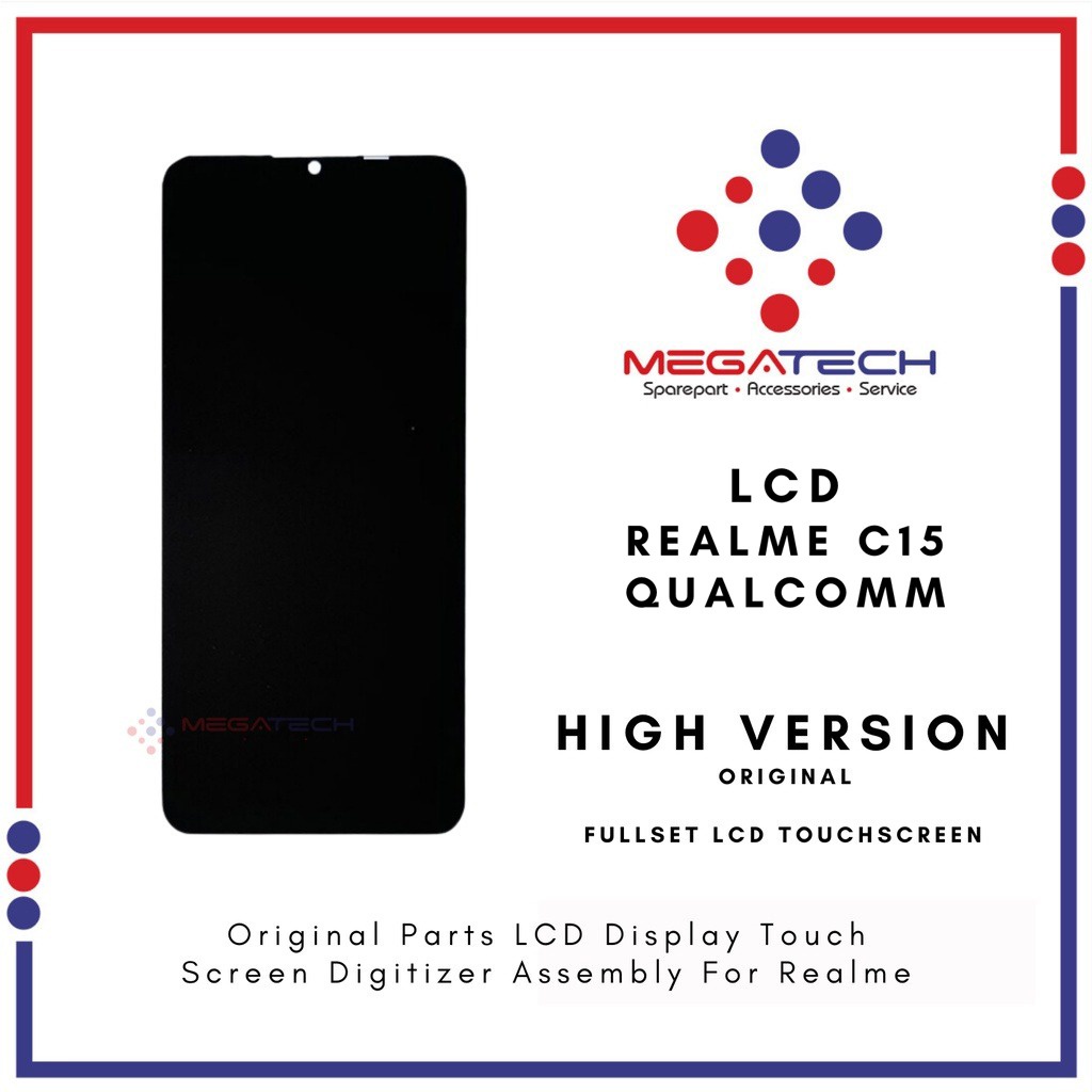 LCD Realme C15 Fullset Touchscreen