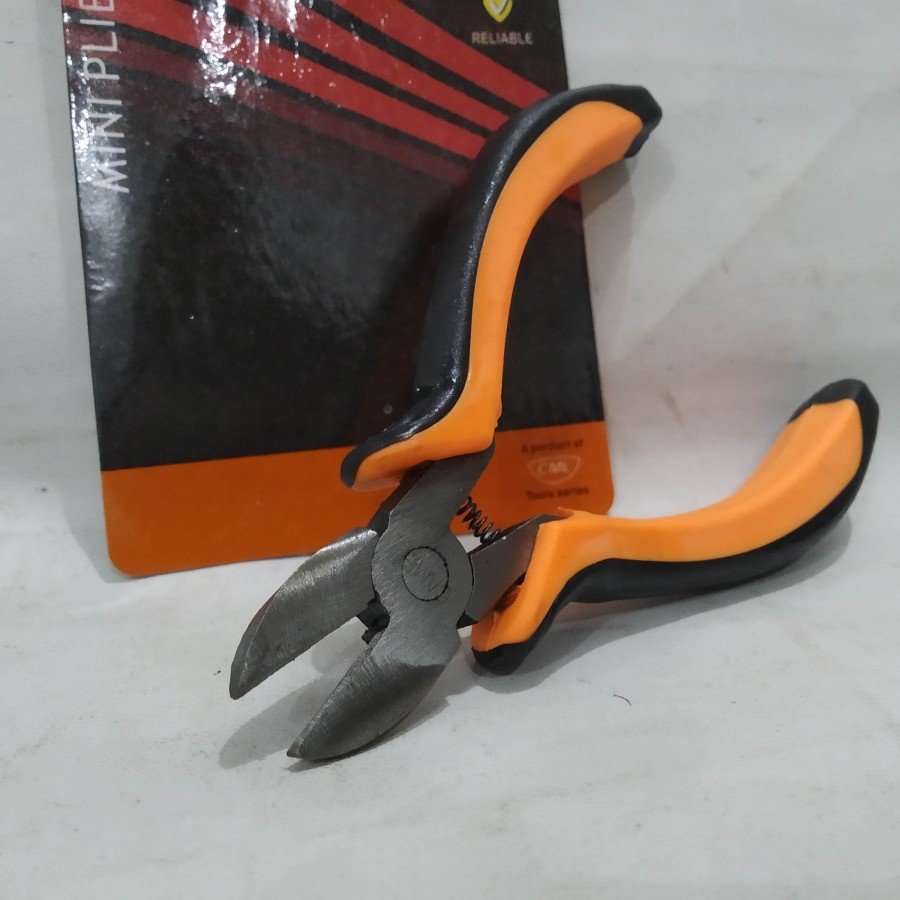 Tang Mini kecil potong diagonal gagang karet 4,5 4.5 inch 4.5"