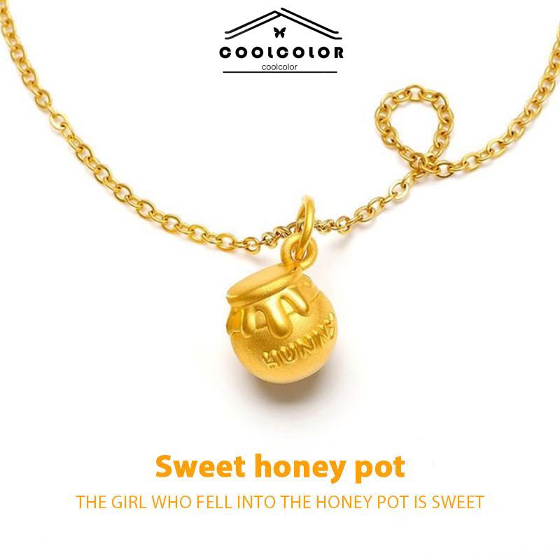 COD❤️Kalung Winnie-the-Pooh Alloy Bahan Kartun Lucu Korea Gaya Aksesori Fashion- cl