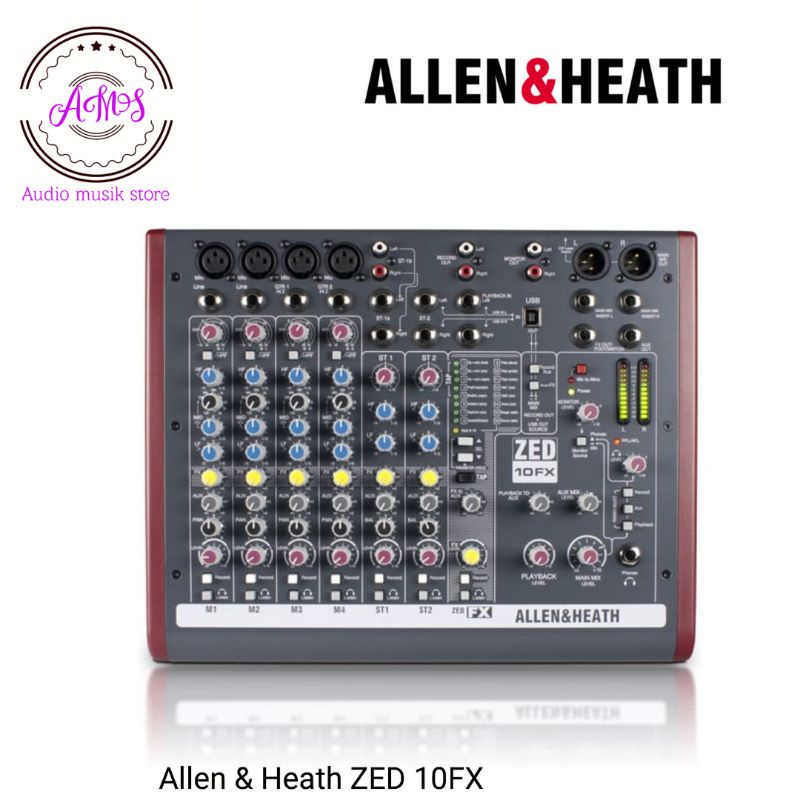 MIXER AUDIO ALLEN & HEATH ZED 10 FX/ALLEN HEATH ZED 10FX MIXER AUDIO 4MONO 2STEREO