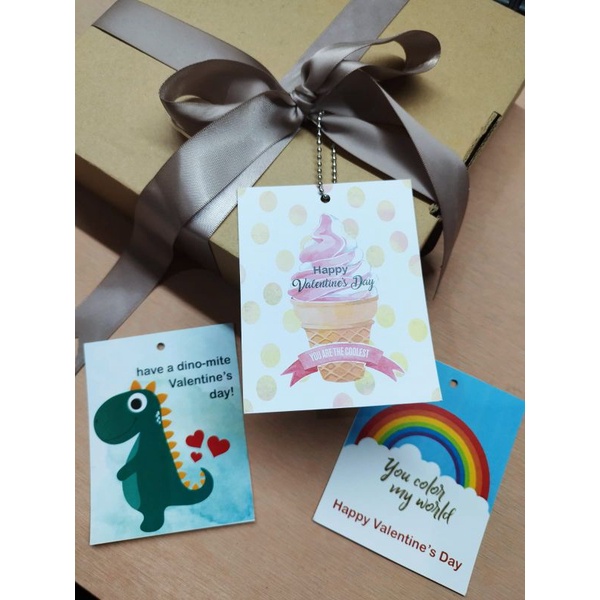 

kartu hampers jumbo tag valentine cute 12 pcs mix 3 motif