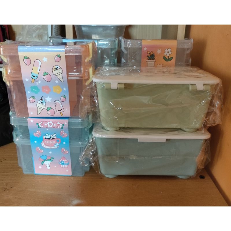 storage box by mr diy sealed tempat kotak penyimpanan photocard