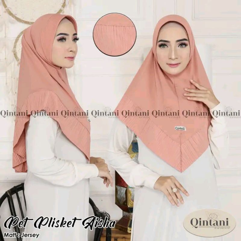 hijab plisket aisha ORI Qintani