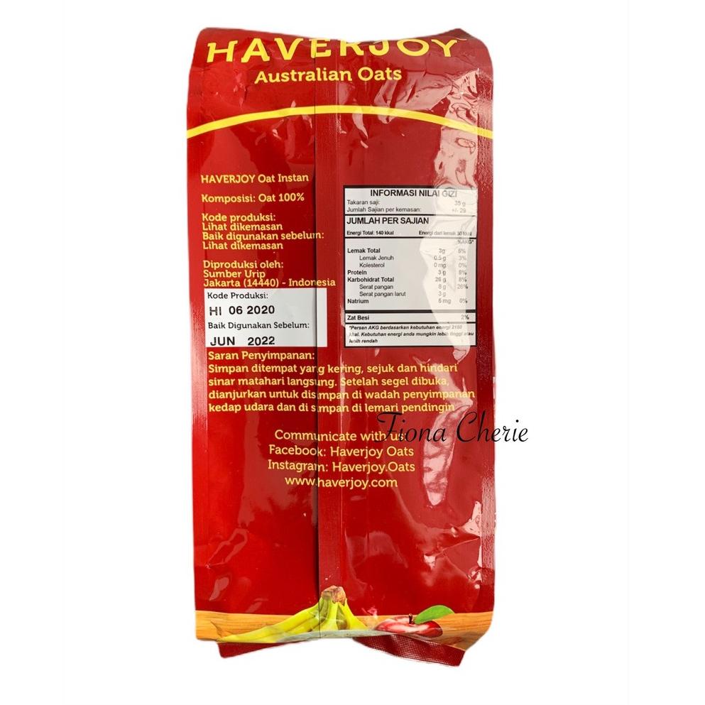 

Vvp81 Haverjoy Instant Merah 1 kg / australian oat / oatmeal / havermout ,.,.,.,,