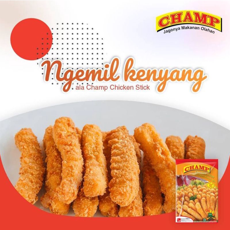 

Champ Chicken Nugget Stick / Naget Ayam Bentuk Stik