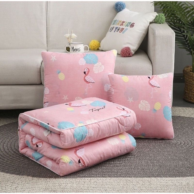 Balmut Karakter Boba 2In1 Bantal Selimut Karakter Lucu Import Dc88 - Balmut Bantal Selimut Selimut