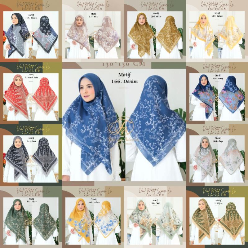 VPS - Hijab Motif Syari 130x130 Hijab Jumbo VOAL PREMIUM SYAR'I Laser Cut