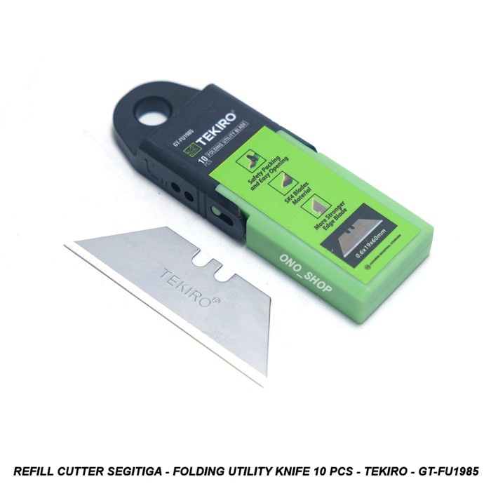 

Refill Cutter Segitiga - Folding Knife 10 Pcs - Tekiro - GT-FU1985 onosh00 Kualitas Baik