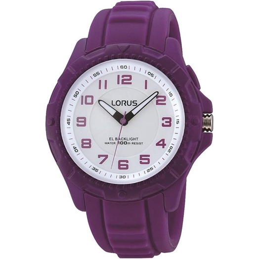 Jam Tangan LORUS R2377JX-9 Purple Strap Jam tangan anak / wanita ungu original