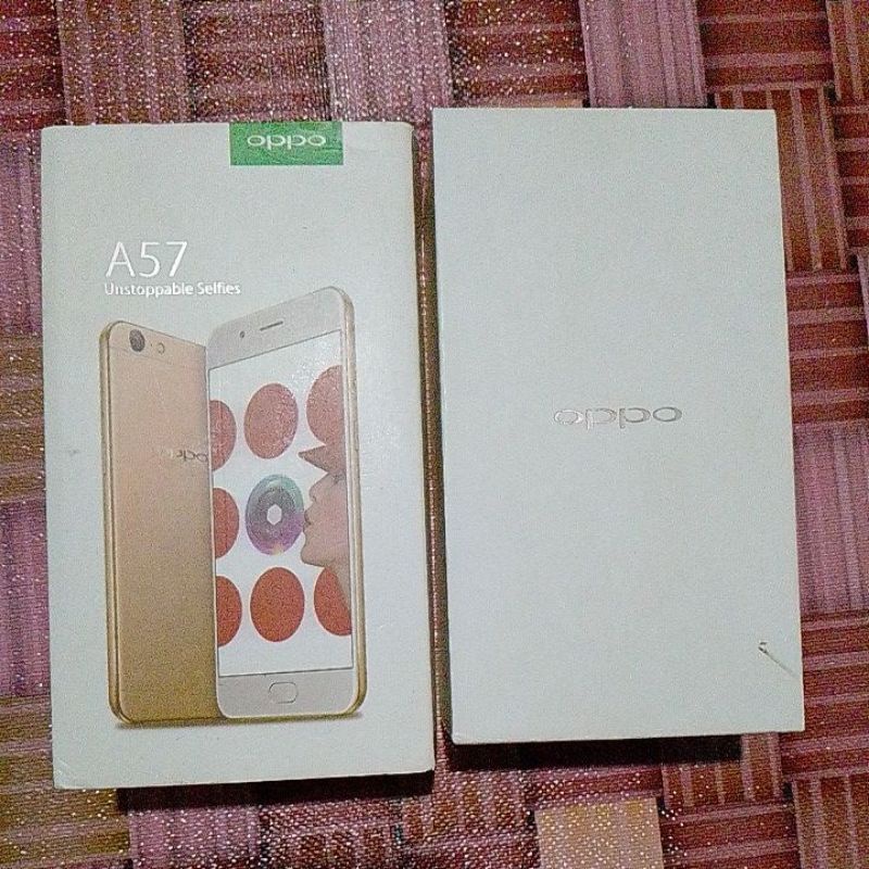 dus box / kotak hp ORI Oppo A57 ORI bawaan pabrik