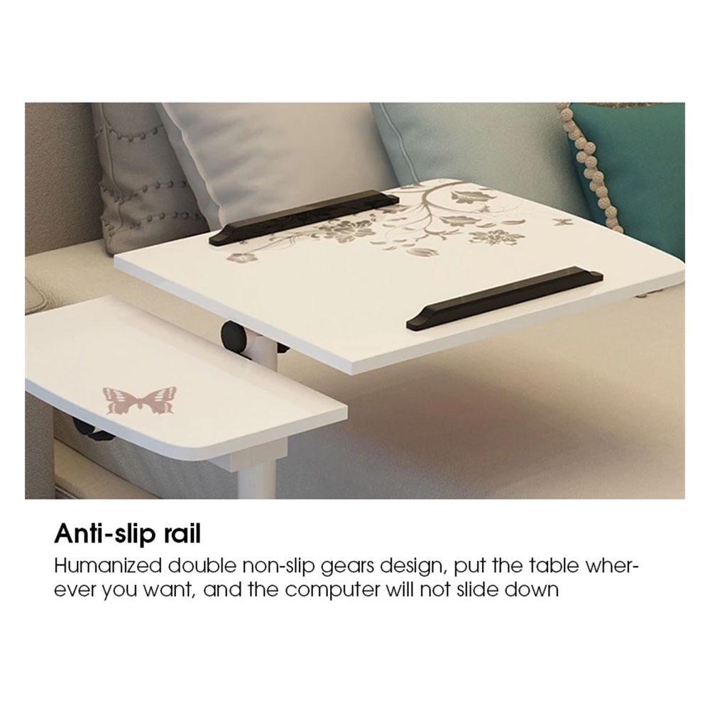 LOVOL Meja Laptop Lipat Portable Rotate Standing Desk Telescopic for Bed - C02Y - Brown - 7RTB0HBR