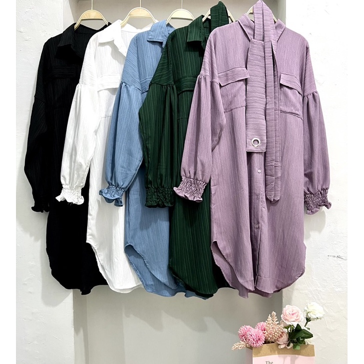 Cherry_ Dress LadyCrush / Cardigan/ Tunik Korean Style / Dress midi / Dress wanita