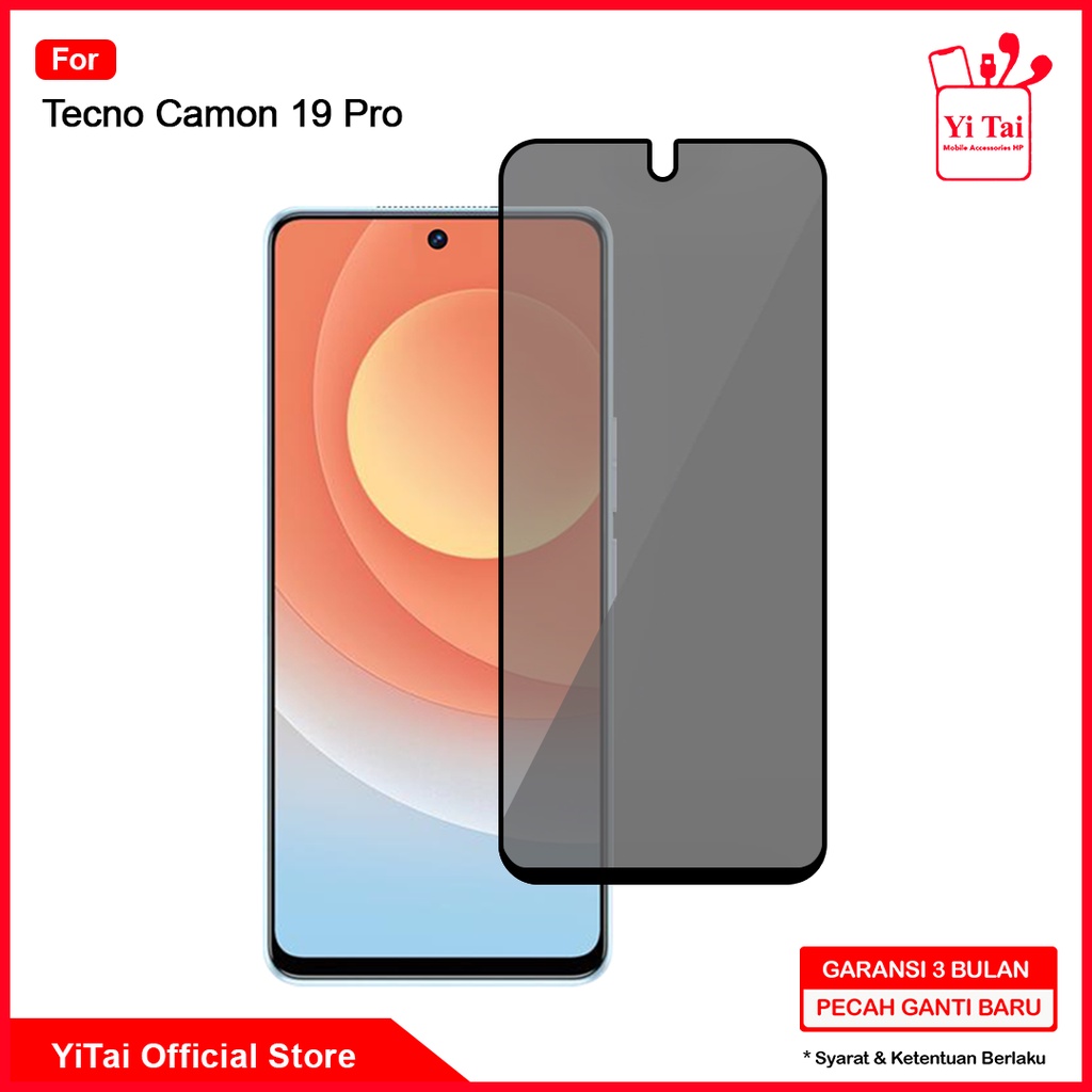 YI TAI - Tempered Glass Spy Tecno Camon 19 Pro