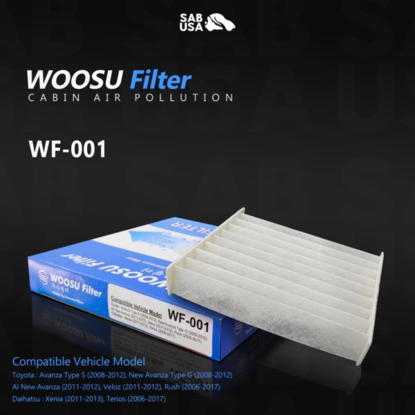 Promo WOOSU Saringan Filter AC Kabin Avanza Xenia Rush Terios Lama WF01 ORI Limited