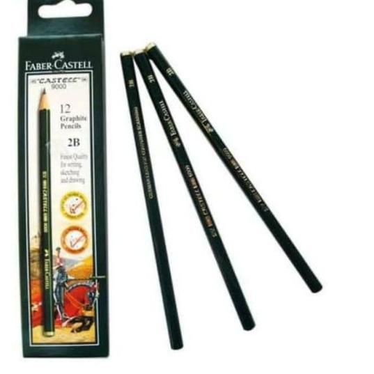 

[KODE PRODUK 6N7BR8351] PENSIL FABER CASTELL 9000- 2B ( 12 PCS )