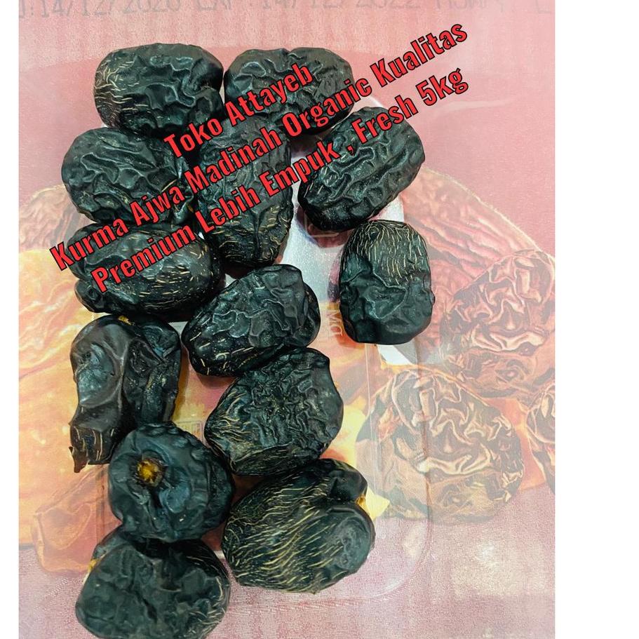 

ㅞ Kurma Ajwa Madinah Organic Alhnuzha VIP 500gr Kualitas Permium Fresh Kurma Lebih Empuk JOMBO ぅ