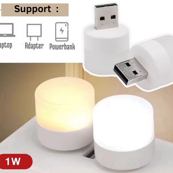 MINI LED USB 1 WATT untuk lampu tidur dan prakarya diy