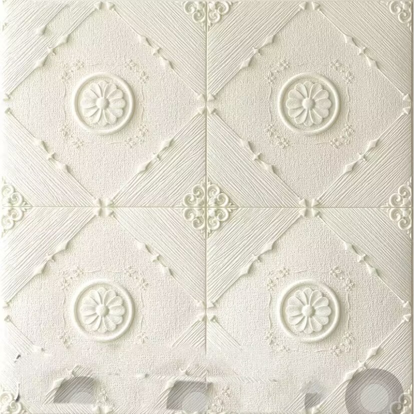 Self-Adhesive 3D Tiga Dimensi Stiker Dinding Kamar Tidur Wallpaper Ruang Tamu Bergaya Eropa Hangat T