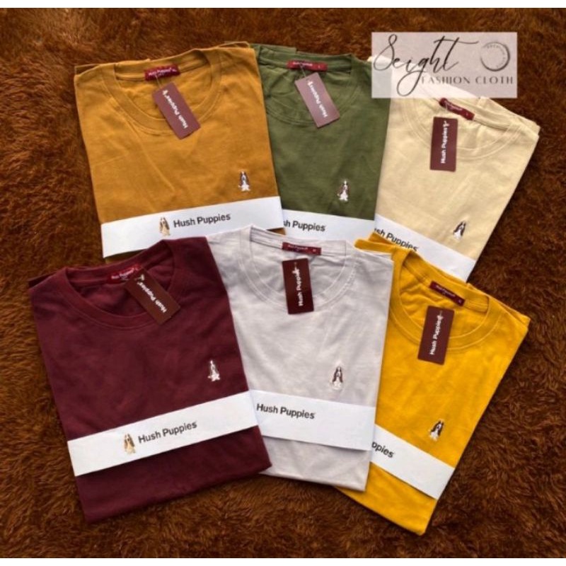 Kaos Hush Puppies Branded T-shirt Hush Puppies Pria dan wanita Or1gin4l Hushpuppies