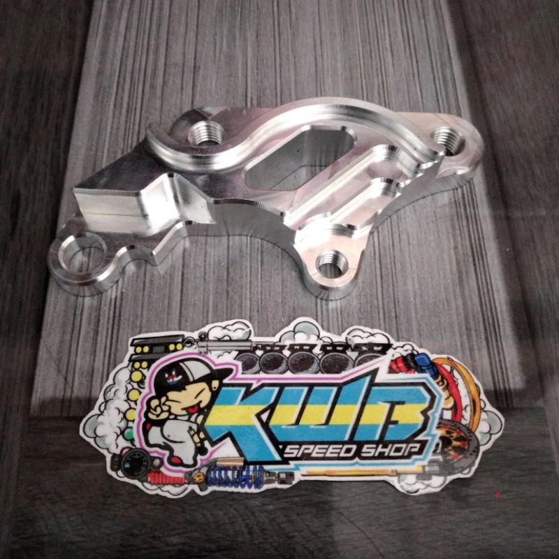 Breket kaliper rcb 2p pakai disc 300mm pnp yamaha mio jupiter vega fiz r full almunium cnc