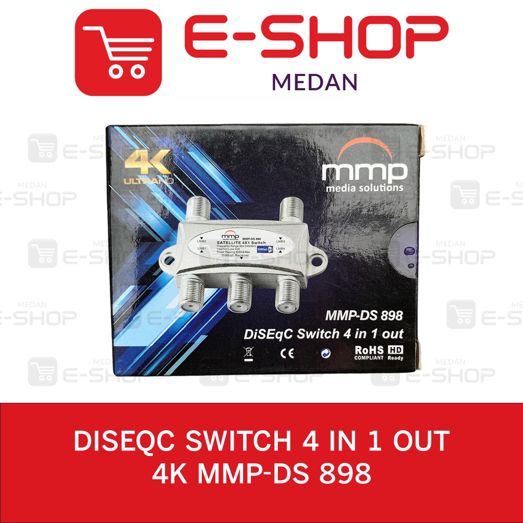 Switch DiseqC Parabola 4x1 MMP 4 x 1 (4 LNB / Satelit ke 1 Receiver) 950-2300